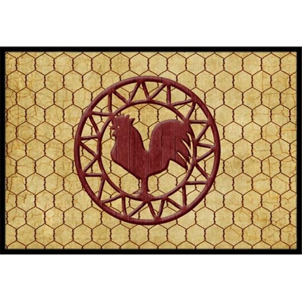 Carolines Treasures Carolines Treasures SB3085MAT Rooster Chicken Coop Indoor Or Outdoor Mat 18 x 27 In. SB3085MAT - main